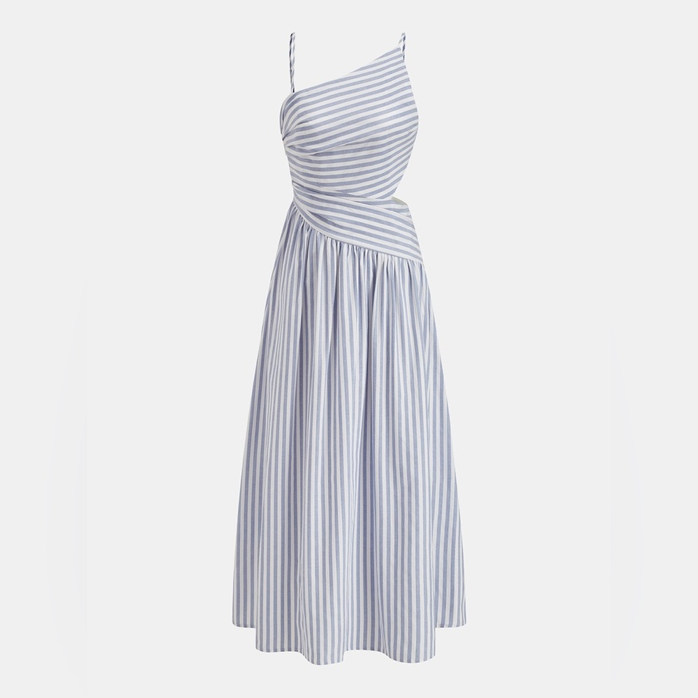 Commense Striped Cut-Out
Maxi Dress - Picture 2 of 4